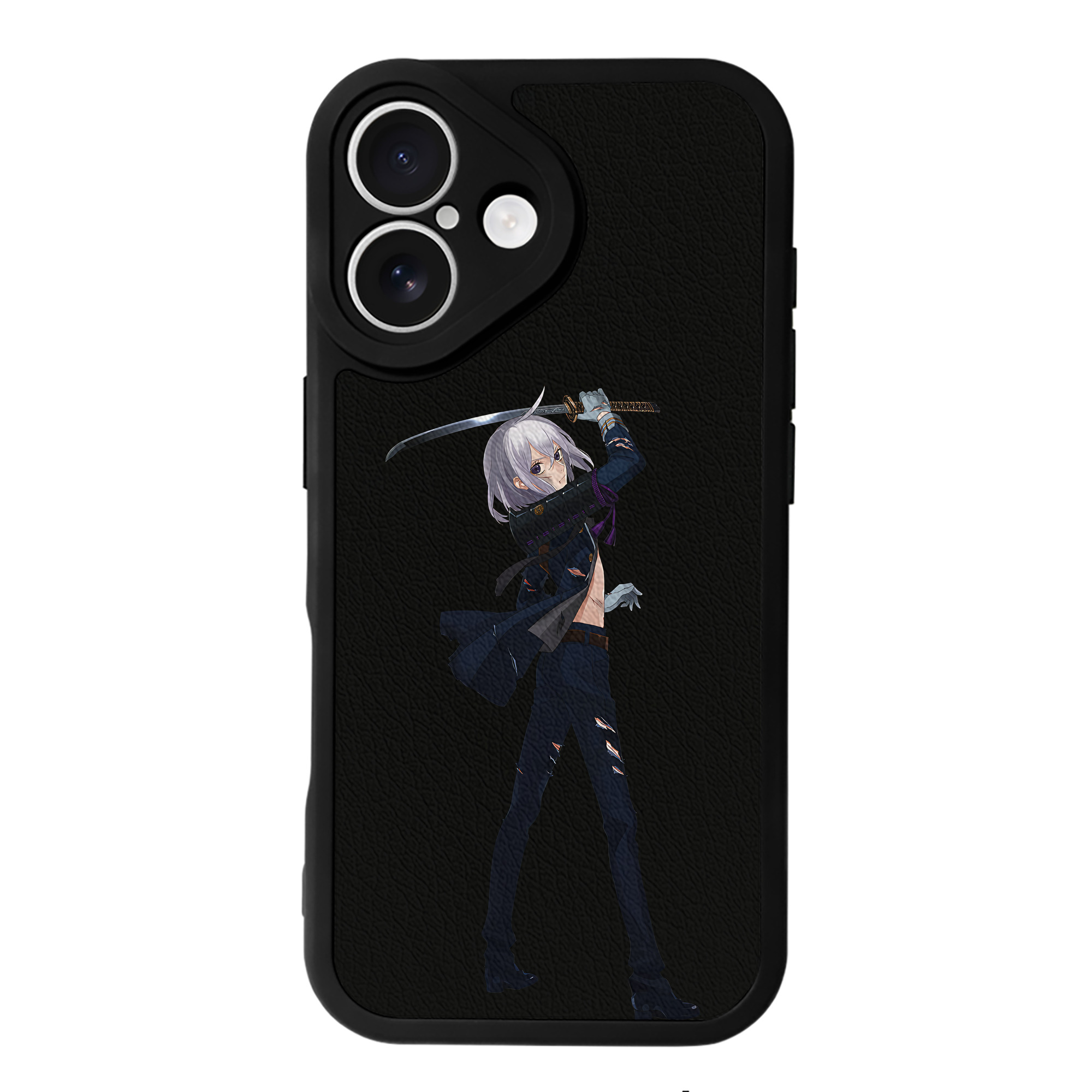 （画像用） 刀剣乱舞 Touken Ranbu 【iPhone 16シリーズ対応】シリコンスマホケース（レザー調） 材質：シリコン